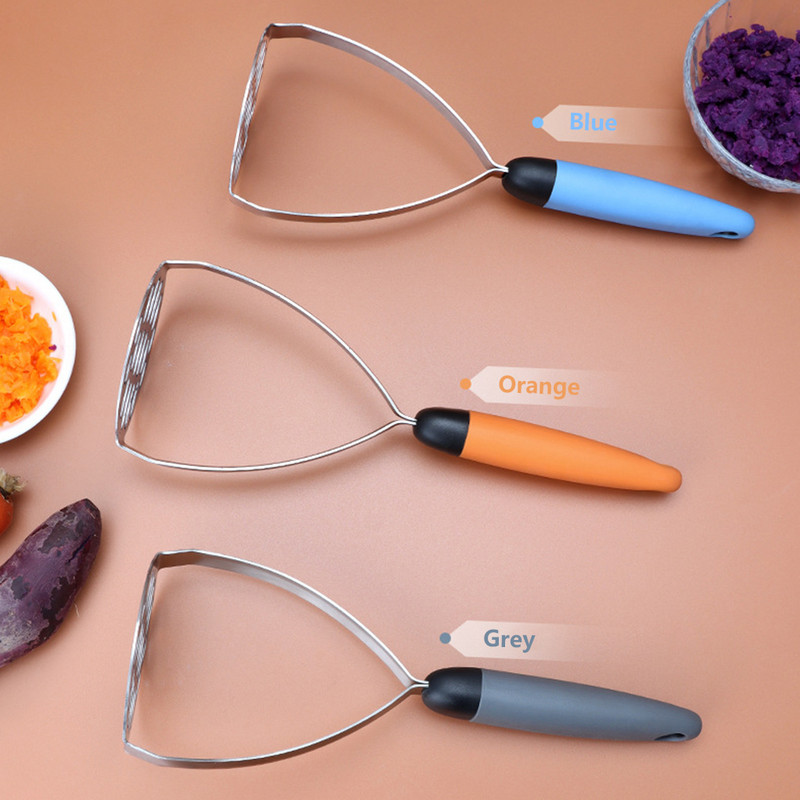 Virtuvinis bulvių grūstuvas Neslidžia rankena Daržovių smulkintuvas pupelių kūdikių maistas Bulvių košės stūmiklis trintuvas trintuvas