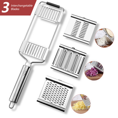 4 viename Daugiafunkcis daržovių pjaustyklės trintuvas Smulkintuvas Vaisių bulvių skustukas Morkų trintuvas Namų įtaisas Virtuvės priedai