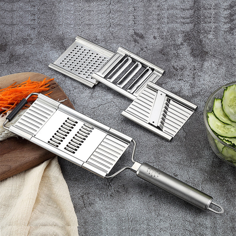 4 viename Daugiafunkcis daržovių pjaustyklės trintuvas Smulkintuvas Vaisių bulvių skustukas Morkų trintuvas Namų įtaisas Virtuvės priedai