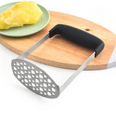 1 db rozsdamentes acél burgonya iszapnyomású iszapgép Burgonyanyomó Ricer Gyümölcs Zöldség Eszközök Konyhai kütyük Tartozékok U3