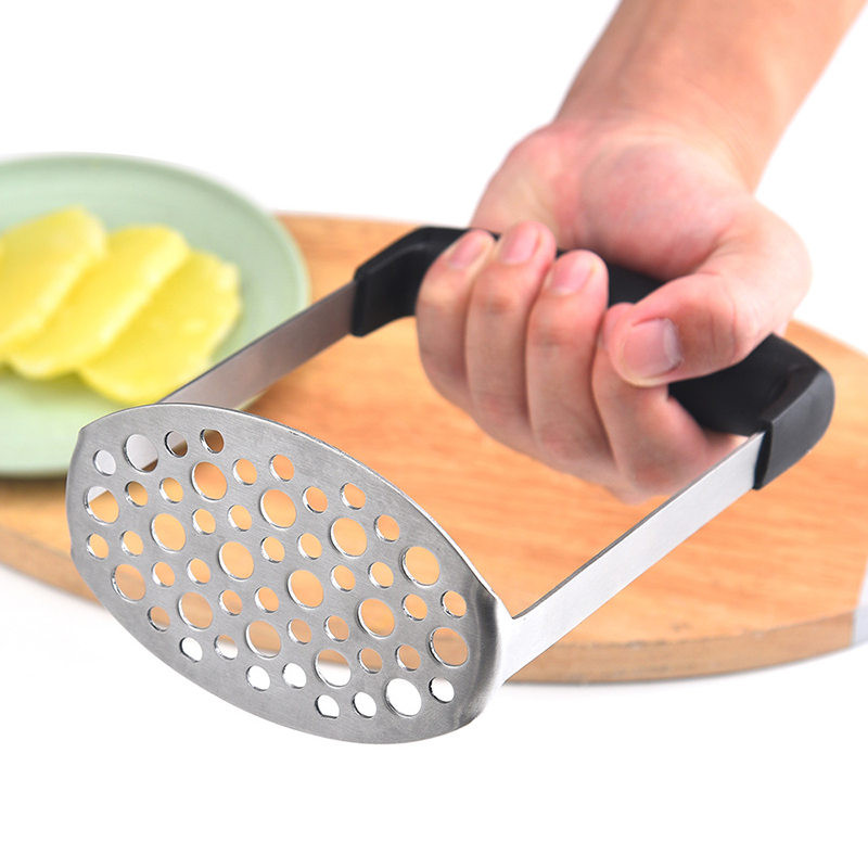 1 db rozsdamentes acél burgonya iszapnyomású iszapgép Burgonyanyomó Ricer Gyümölcs Zöldség Eszközök Konyhai kütyük Tartozékok U3