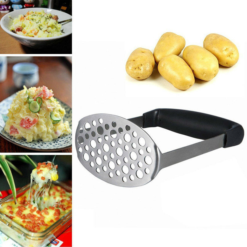 1 db rozsdamentes acél burgonya iszapnyomású iszapgép Burgonyanyomó Ricer Gyümölcs Zöldség Eszközök Konyhai kütyük Tartozékok U3