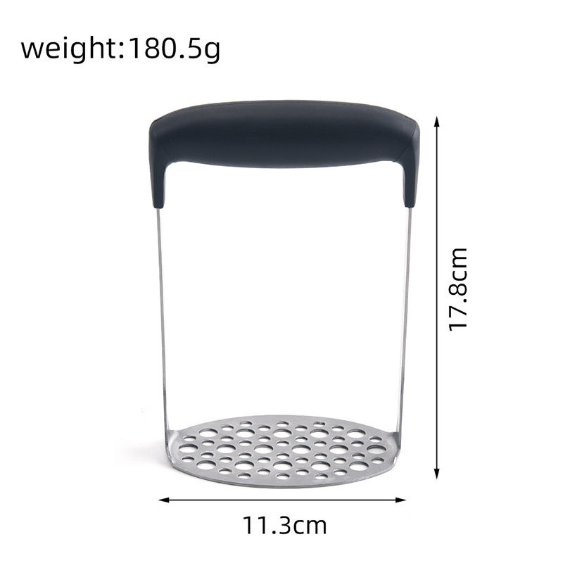 1 db rozsdamentes acél burgonya iszapnyomású iszapgép Burgonyanyomó Ricer Gyümölcs Zöldség Eszközök Konyhai kütyük Tartozékok U3