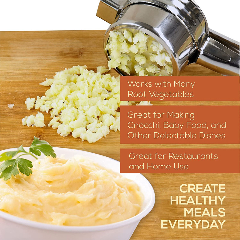 Storcator de lămâie Storcător de legume Presă manuală de cartofi din oțel inoxidabil cu 3 negative Storcător de fructe Gadget de bucătărie