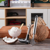 2 vnt kokoso trintuvė ir kokoso peilio atidarytuvas Virtuvės įrankiai grandiklis Žuvis vaisius obliuoti kokoso riešutų atidarymo gręžtuvas namų įtaisai