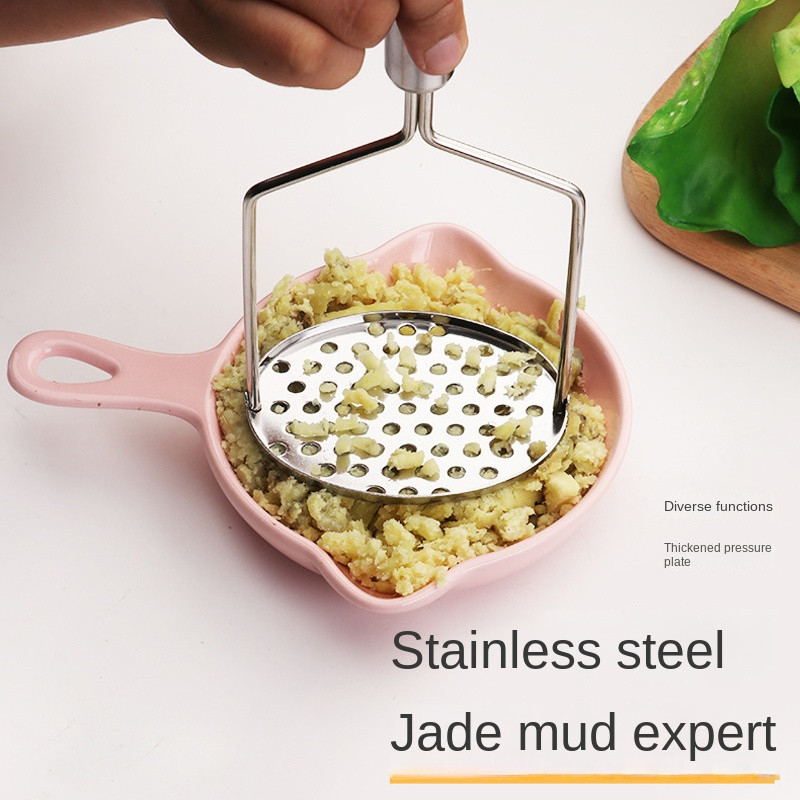 Rozsdamentes acél iszap Háztartási burgonya iszap Burgonya iszap Kézi pépesítő multifunkcionális konyhai eszköz