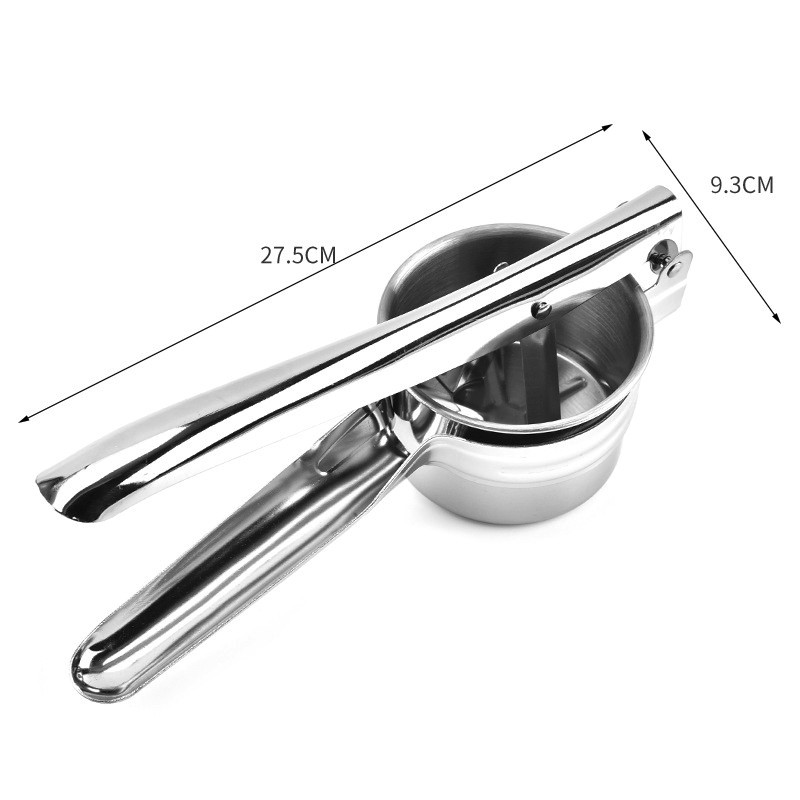 Gnječilica za krumpir od nehrđajućeg čelika s 3 izmjenjiva diska za finoću Gnječilica za voće Gnječilica za hranu Kuhinjski alati