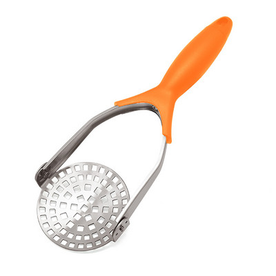 Bucătărie manuală zdrobitor de cartofi din oțel inoxidabil pliabil presă mașină de noroi zdrobitor de legume și fructe cu mâner din cauciuc anti-alunecare