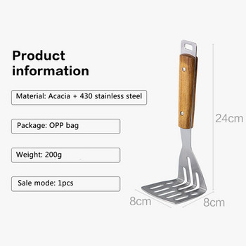 Дървена дръжка Преса за картофи от неръждаема стомана За домашна кухня Използвайте инструменти за плодове и зеленчуци