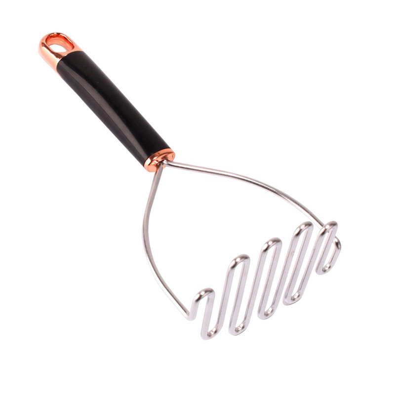 Rozsdamentes acél hullámformájú burgonyanyomó vágószerszám Konyhai kütyü Szerszámok Édesburgonyanyomó Fokhagyma iszap nyomópüré eszközök