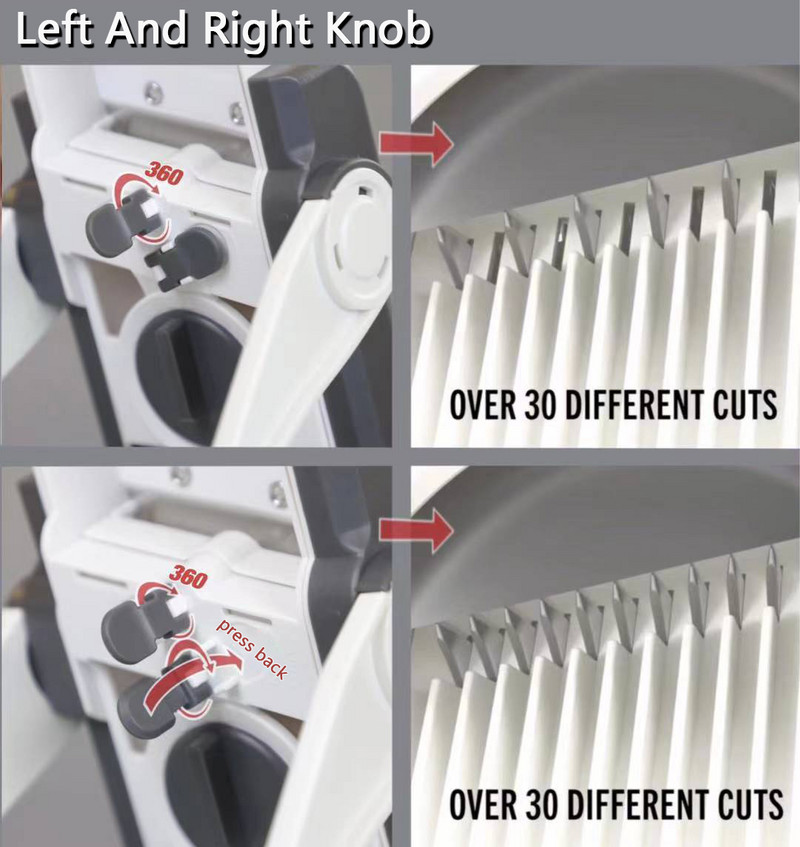 Új többfunkciós zöldségvágó Biztonságos mandolinos konyhai szeletelő salátaszeletelő burgonyaszeletelő hasábburgonya vágó főzőmodul