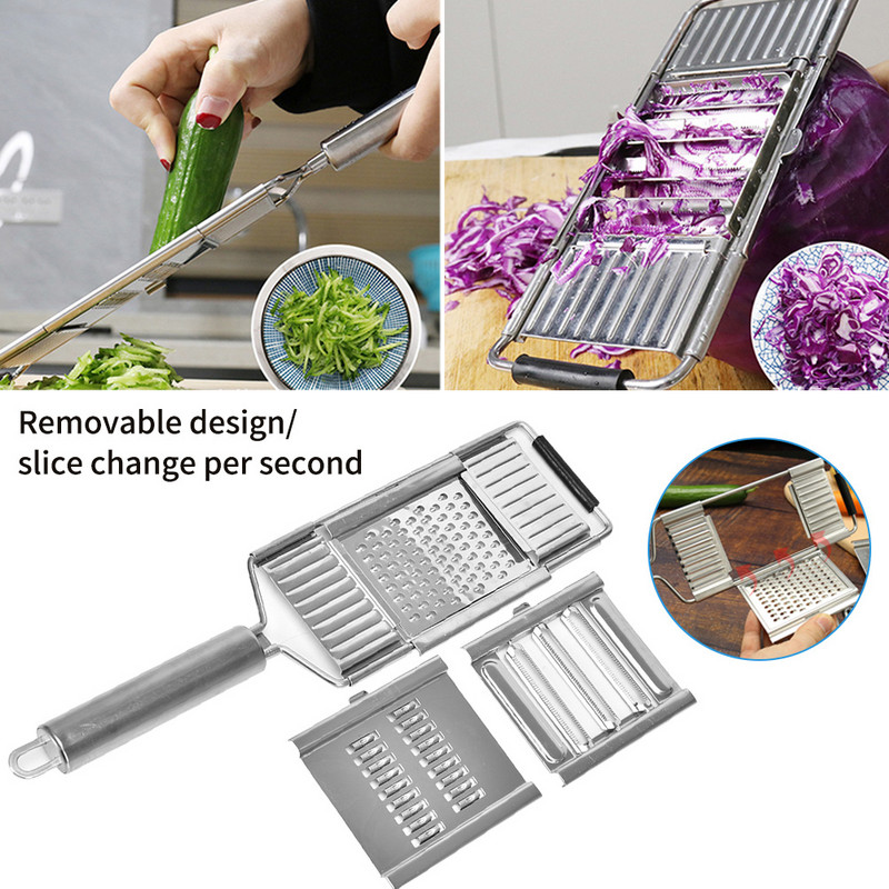 4 kom/set višenamjenski rezač povrća i voća 3 u 1 ribež za rezanje Kuhinjski alati