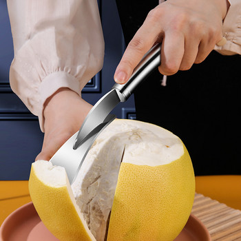 Белачка за портокал Отварачка за портокал от неръждаема стомана Машинка за отстраняване на плодове Устройство за белачка на грейпфрут Нож за лющене Домакински кухненски принадлежности