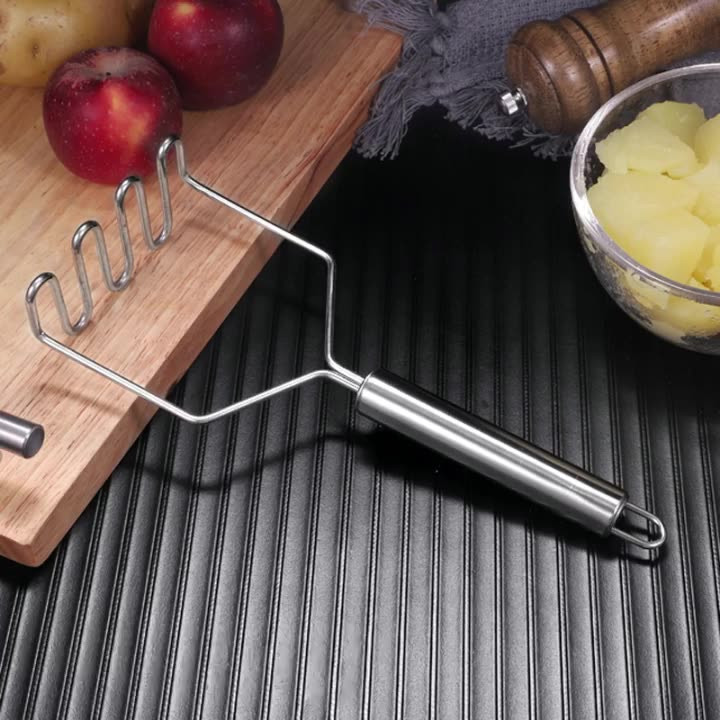 1 db rozsdamentes acél burgonyatörő burgonyadaráló hullámforma vágó Konyhai tartozékok Konyhai eszközök főzőeszközök