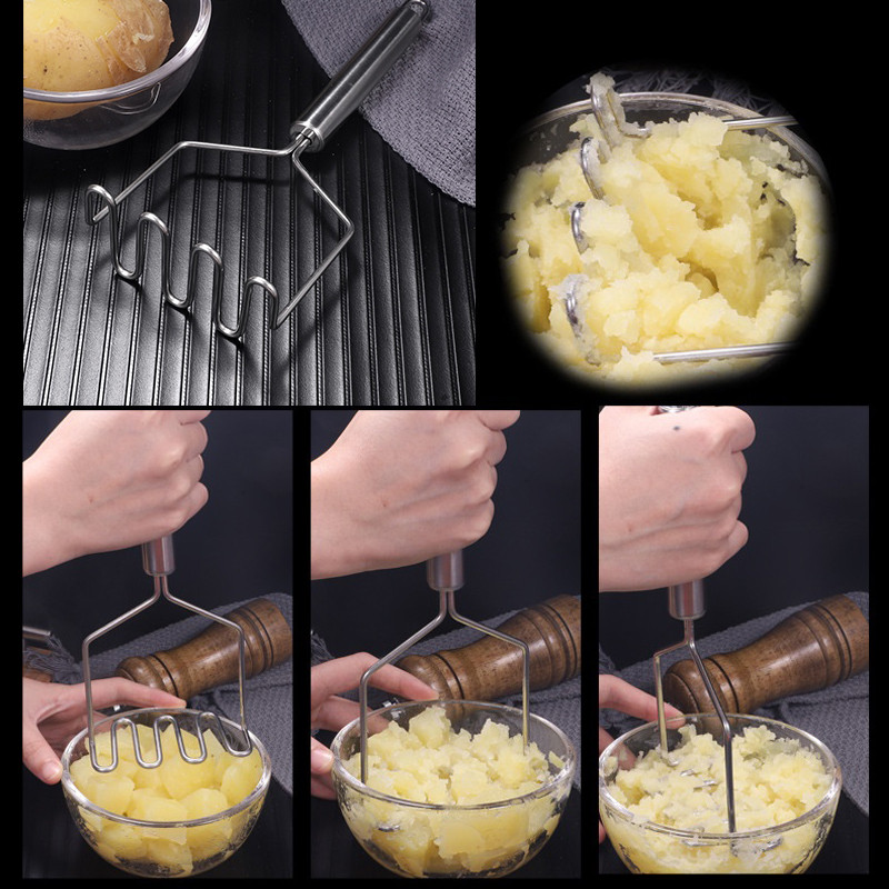 1 db rozsdamentes acél burgonyatörő burgonyadaráló hullámforma vágó Konyhai tartozékok Konyhai eszközök főzőeszközök