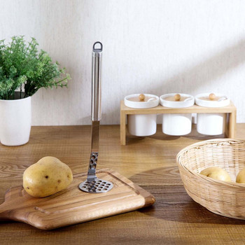 1 ΤΕΜ. Εργαλεία κουζίνας πατάτας από ανοξείδωτο ατσάλι Vegetable Mash Ricer Fruit Press Press