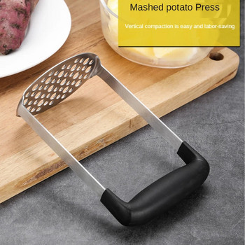Εγχειρίδιο από ανοξείδωτο ατσάλι Potato Masher Masher Βοηθητικό εργαλείο τροφίμων Χειρός τεμαχιστής φρούτων Εργαλείο κουζίνας