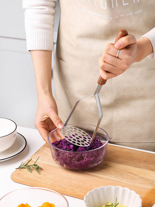 Piure de cartofi Mașină de piure din oțel inoxidabil Linguriță de chiftele piure Ustensile de bucătărie de uz casnic Set de bucătărie Veselă