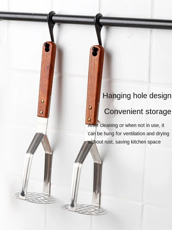 Piure de cartofi Mașină de piure din oțel inoxidabil Linguriță de chiftele piure Ustensile de bucătărie de uz casnic Set de bucătărie Veselă