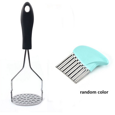 Burgonyafokhagymaprés csúszásmentes fogantyúval Főző Konyhai Szerszám Kis lyukak Cefrézés Avokádóbab Sima Puha markolat Párnázott