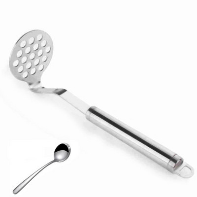 Burgonyafokhagymaprés csúszásmentes fogantyúval Főző Konyhai Szerszám Kis lyukak Cefrézés Avokádóbab Sima Puha markolat Párnázott