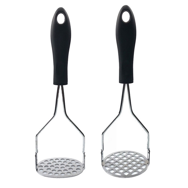 Burgonyafokhagymaprés csúszásmentes fogantyúval Főző Konyhai Szerszám Kis lyukak Cefrézés Avokádóbab Sima Puha markolat Párnázott