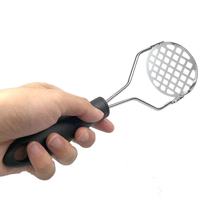 Burgonyafokhagymaprés csúszásmentes fogantyúval Főző Konyhai Szerszám Kis lyukak Cefrézés Avokádóbab Sima Puha markolat Párnázott