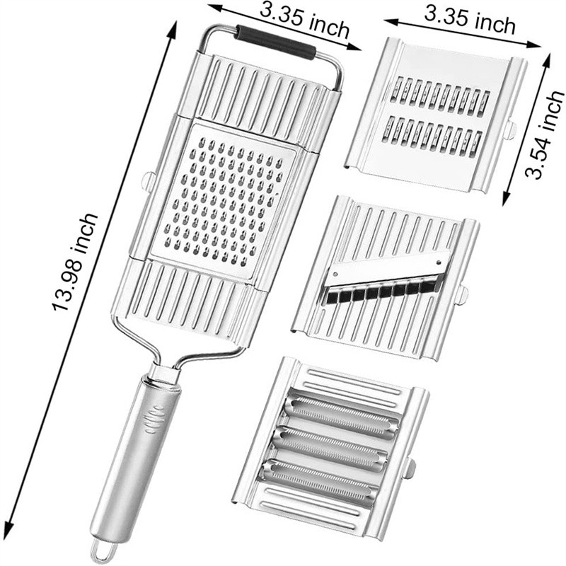 4 viename svogūnų pjaustyklė Virtuvės priedai Morkų trintuvė Daržovių pjaustyklė Rankinis slydimo bulvių smulkintuvas Daugiafunkcis prietaisas