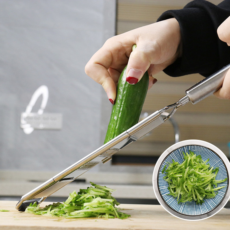 Többfunkciós zöldségreszelő konyhai eszközök Rozsdamentes acél burgonya aprító ételdaráló vágó szeletelő konyhai kiegészítők