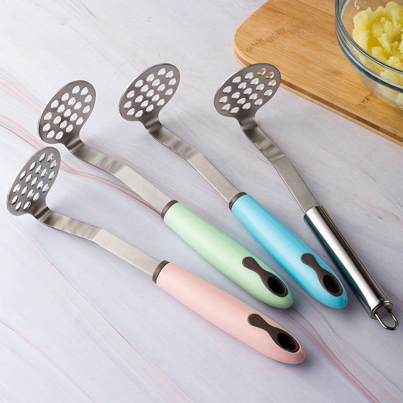 Kuhinjski pribor gnječilica od nehrđajućeg čelika gnječilica za krumpir dječja hrana kuhinjska gnječilica ljubičasta zemlja za krumpir kuhinjski alati