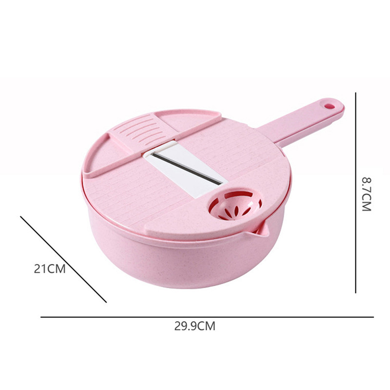 Višenamjenski rezač povrća od 12 komada, ribanje za mrkvu, krumpir, ručno rezanje, sjeckalica, kuhinjski set, alati za voće i povrće