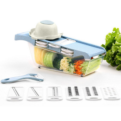 Mandolina Rezač povrća Rezač Rende Višenamjenski julienner za povrće Podesive sigurne oštrice Rende Kuhinjski pribor