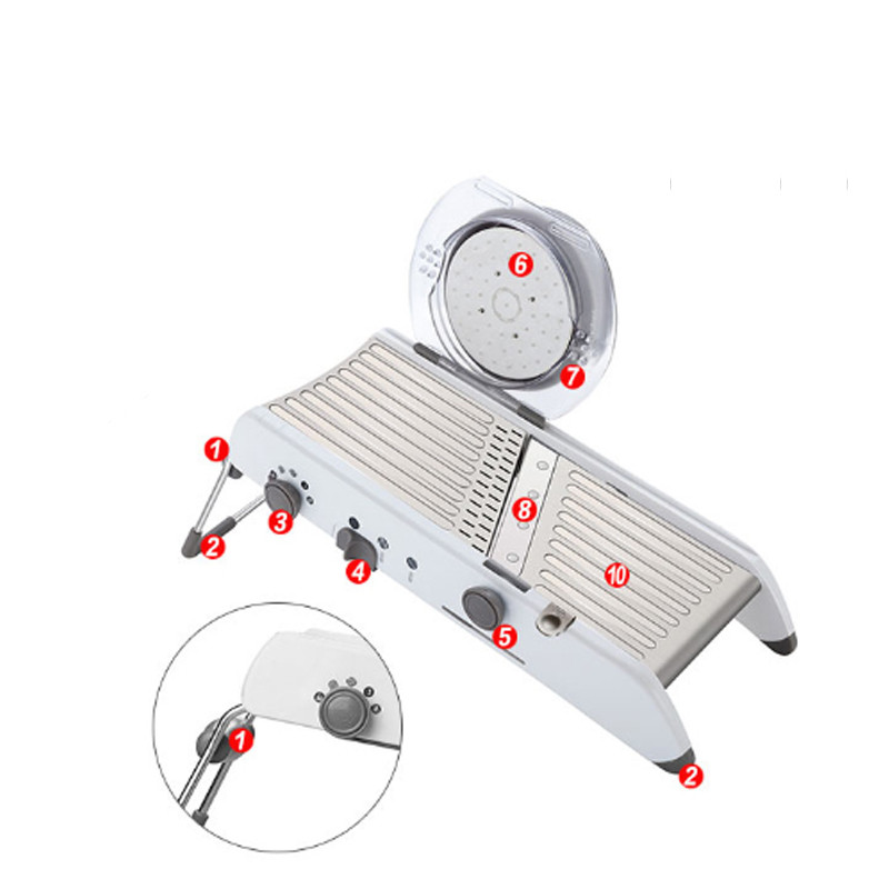 Mandolina Rezač povrća Rezač Rende Višenamjenski julienner za povrće Podesive sigurne oštrice Rende Kuhinjski pribor