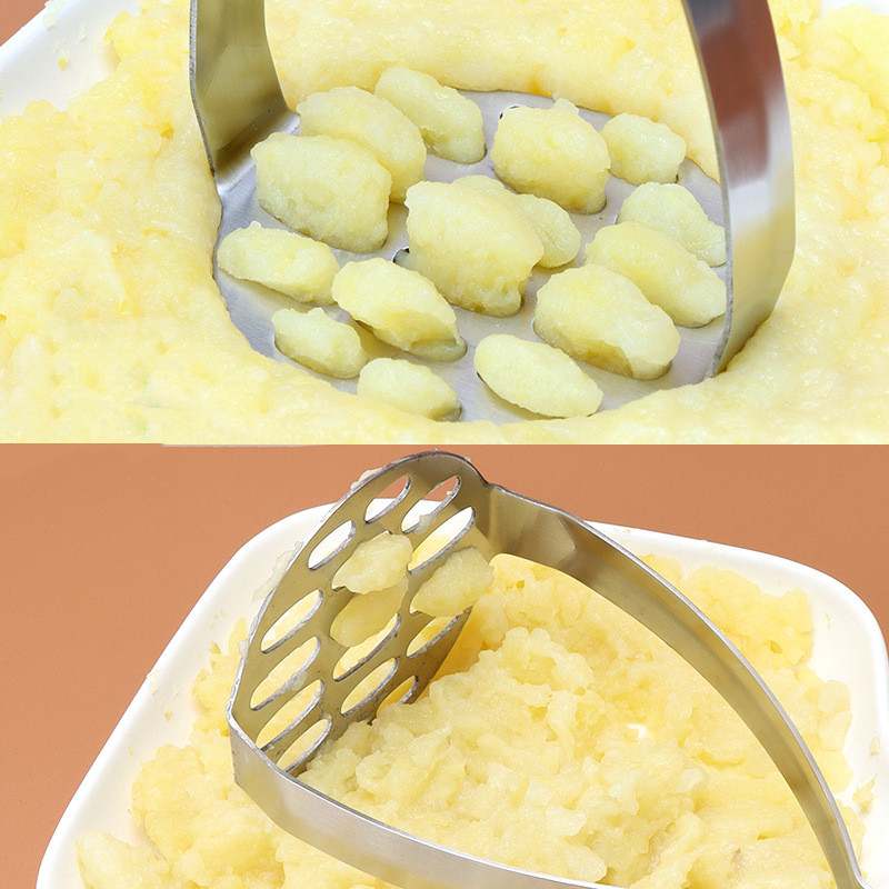 Mașină de zdrobire de cartofi de bucătărie Concasor pentru suplimente alimentare pentru bebeluși din oțel inoxidabil Presă de legume pentru fructe Cuțit de noroi Unelte de gătit de uz casnic