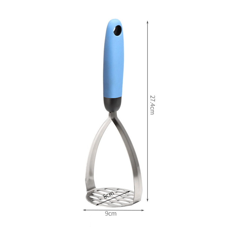 Mașină de zdrobire de cartofi de bucătărie Concasor pentru suplimente alimentare pentru bebeluși din oțel inoxidabil Presă de legume pentru fructe Cuțit de noroi Unelte de gătit de uz casnic