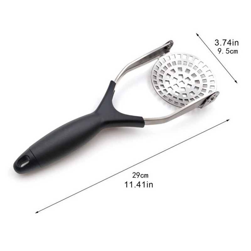 Gnječilica za krumpir od nehrđajućeg čelika za glatki pire krumpir Preša Kuhinjski tanjur za gnječenje povrća Kućna sjeckalica Kuhinjski dodaci