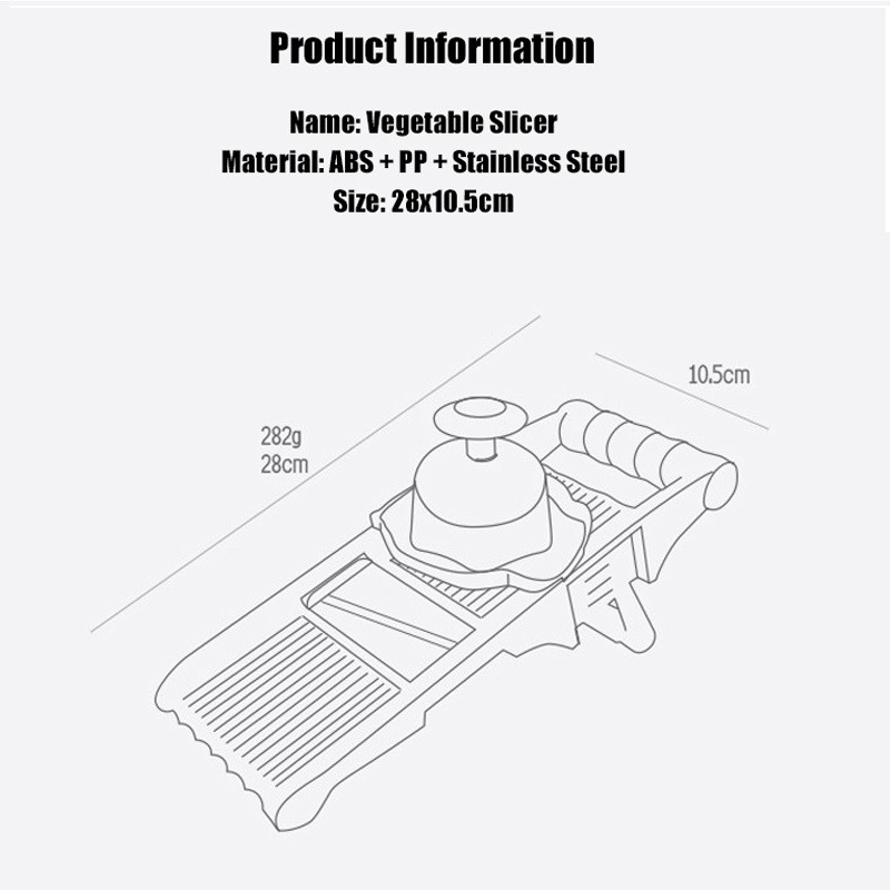 Rebanadora de mandolina con 5 hojas de pelador Multi hoja prilagodljiva mandolina vegetal zanahoria rallador de cebolla