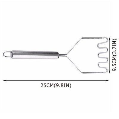 Burgonyatörő rizspüré Préselt, összehajtható léfőző rozsdamentes acél burgonyanyomó sima burgonyapüré zúzó Gyümölcs szerszámok