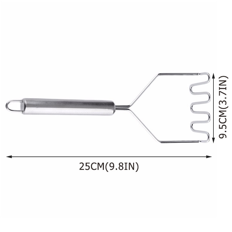 Burgonyatörő rizspüré Préselt, összehajtható léfőző rozsdamentes acél burgonyanyomó sima burgonyapüré zúzó Gyümölcs szerszámok