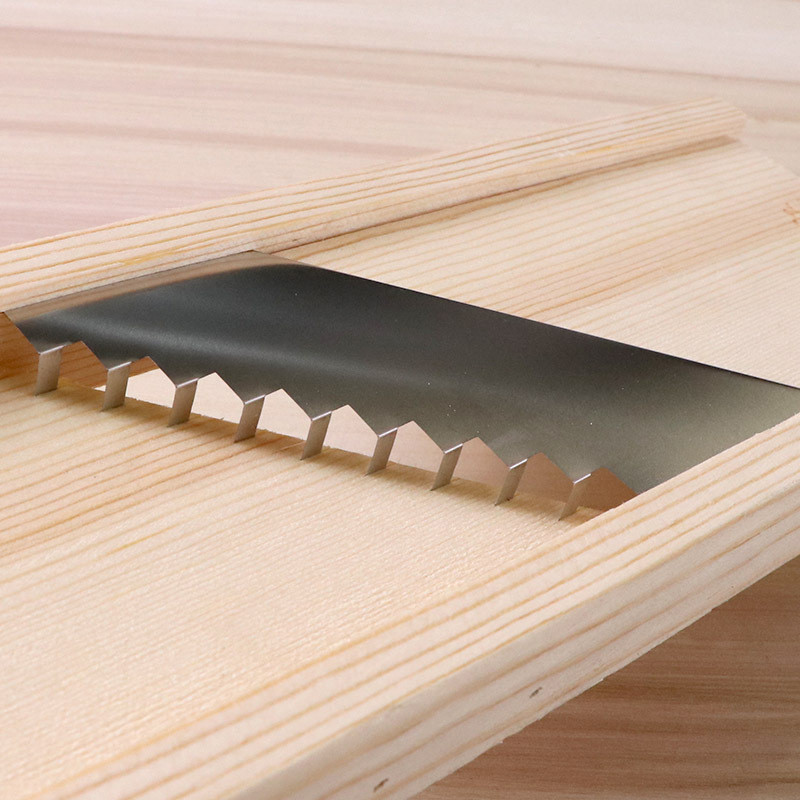 Zöldségvágó rozsdamentes acél penge kézi aprító burgonya uborka sárgarépa szeletelő reszelő hullámos szeletelő konyhai eszközök