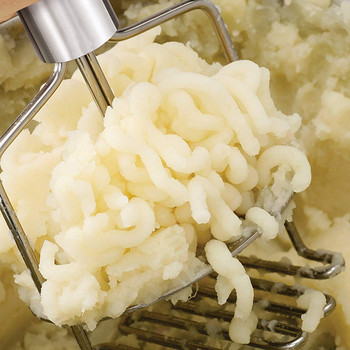 Potato Masher Ricer Puree Pressed Foldable Juice Maker από ανοξείδωτο χάλυβα Potato Pusher Smooth πουρέ πατάτας Εργαλεία θρυμματιστή φρούτων