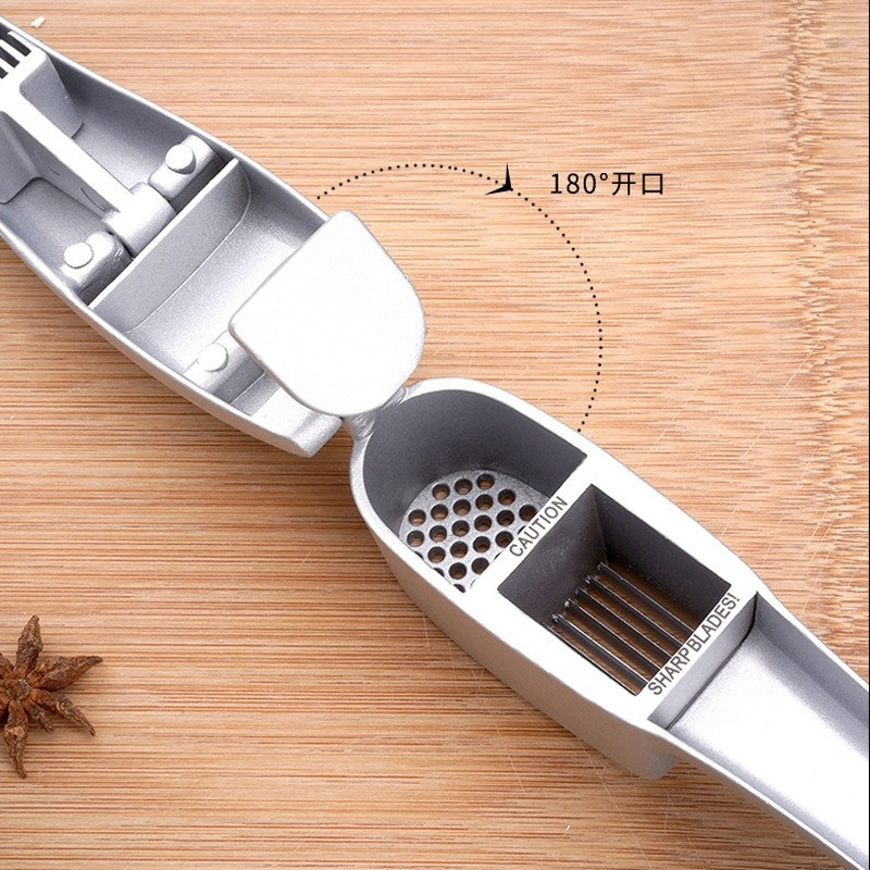 Rankinis česnako presas, nerūdijantis plienas, česnakų malūnėlis, trintuvas, imbiero presas, Virtuvės priedai Virtuvės prietaisai