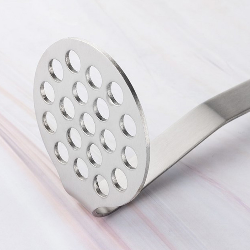 Mașină de zdrobire de cartofi din oțel inoxidabil Mașină de zdrobire cu sârmă gastronomică în siguranță Unelte de mână Masina de zdrobire de cartofi dulci Perfecte pentru piureul de cartofi și avocado