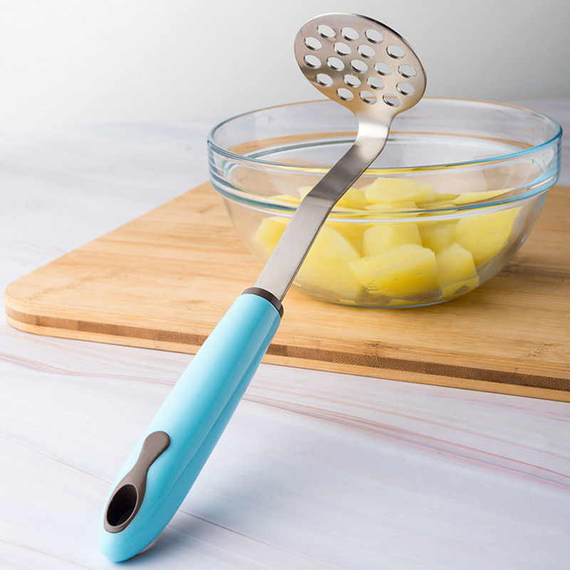 Mașină de zdrobire de cartofi din oțel inoxidabil Mașină de zdrobire cu sârmă gastronomică în siguranță Unelte de mână Masina de zdrobire de cartofi dulci Perfecte pentru piureul de cartofi și avocado