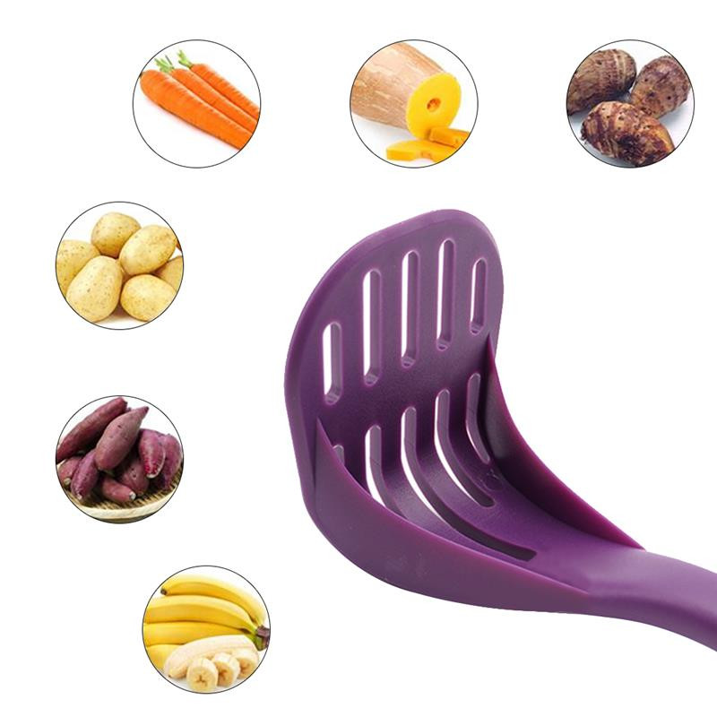 Mașină de zdrobire de mână din plastic pentru piure de cartofi neted Concasor de presă Produs de suc pentru piure Unelte de bucătărie pentru fructe și legume