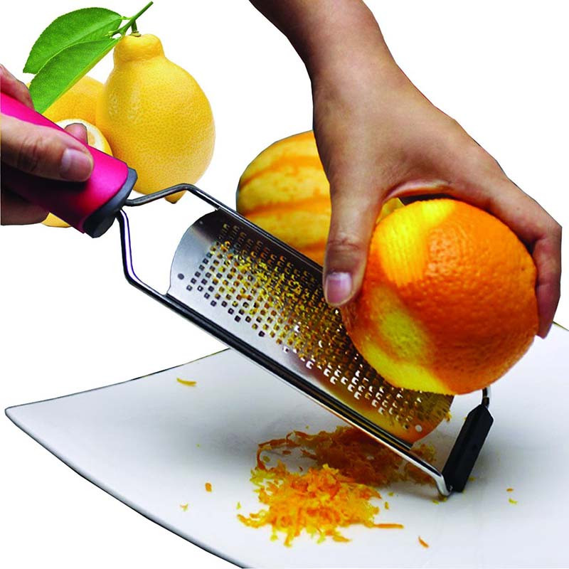 TEENRA Zester de brânză din oțel inoxidabil ciocolată lămâie ghimbir răzătoare pentru cartofi Răzătoare manuală pentru brânză Răzătoare cu capac de protecție