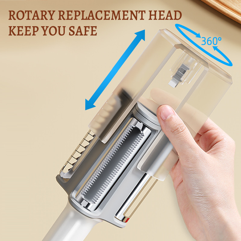 Vaisių skustukas su 3 peiliukais bulvių morkų tarka Julienne skustukas Daržovių pjaustyklė Vaisių daržovių įrankiai Virtuvės įtaisas