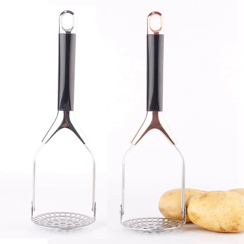 1kom Gnječilica za krumpir od nehrđajućeg čelika Srebrna sklopiva zadebljana ručna gnječilica Kuhinjska gnječilica Kuhinjski dodaci