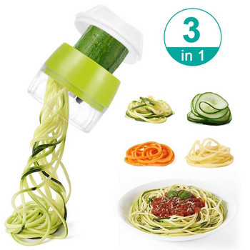4 σε 1 Handheld Spiralizer Κόφτης λαχανικών Φρούτων Ρυθμιζόμενος Σπιράλ Τρίφτης Κόφτης Σαλάτας Εργαλεία κολοκυθιού Noodle Spaghetti Maker