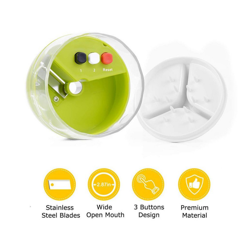 Ръчен спирализатор 4 в 1 Резачка за зеленчуци и плодове Регулируема спирална ренде Резачка Инструменти за салата Машина за спагети с тиквички